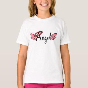 Camiseta Anjo Wings com Halo