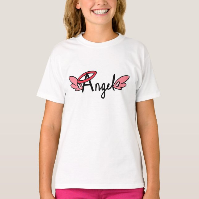Camiseta Anjo Wings com Halo (Frente)