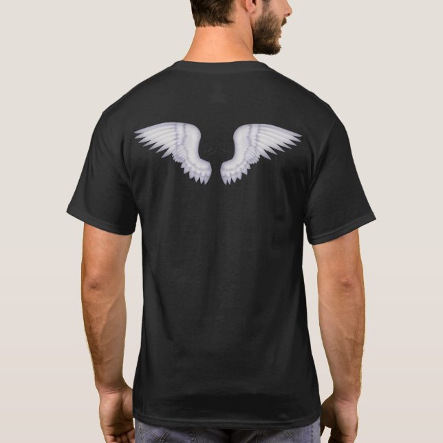 Camiseta Anjos Brancos em T Negros (Verso)