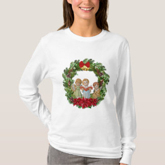 Camiseta Anjos de Natal Wreath