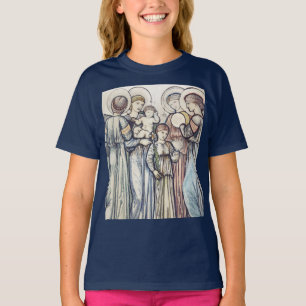 Camiseta Anjos e Crianças por Sir Edward Burne–Jones