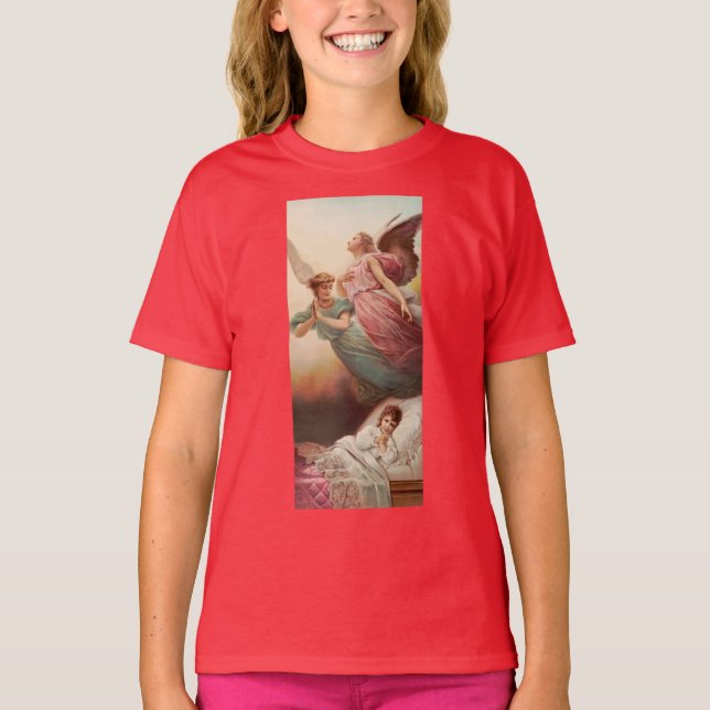 Camiseta Anjos Guardiões com criança (Frente)