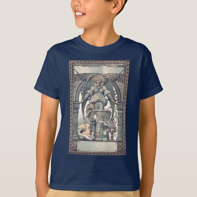 Camiseta Anjos Guardiões com Jesus Cristo (Frente)