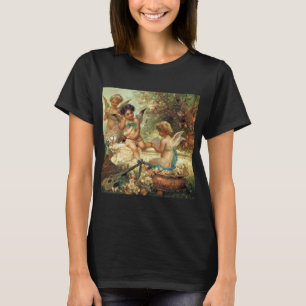Camiseta Anjos Músicos de Hans Zatzka, Arte Fino Vitoriano