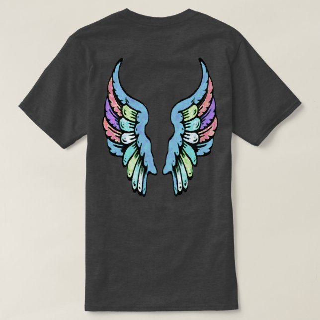 Camiseta Anjos Pintados (Verso do Design)