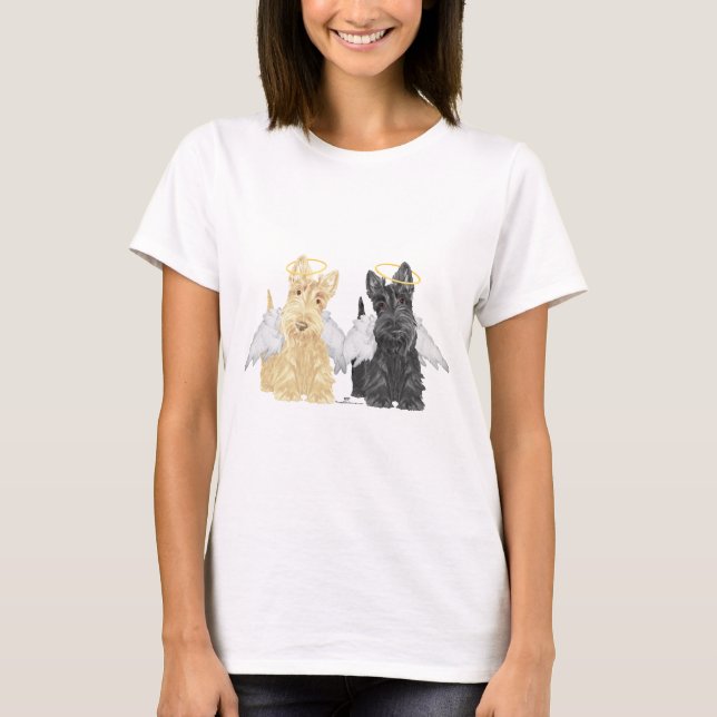 Camiseta Anjos Scottish Terrier (Frente)