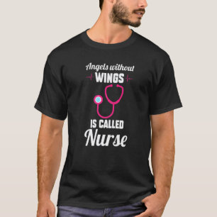 Camiseta Anjos Sem Asas São Chamada Enfermeira Enfermeiros 