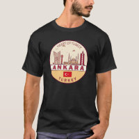 Ankara Turkey City Skyline Emblem