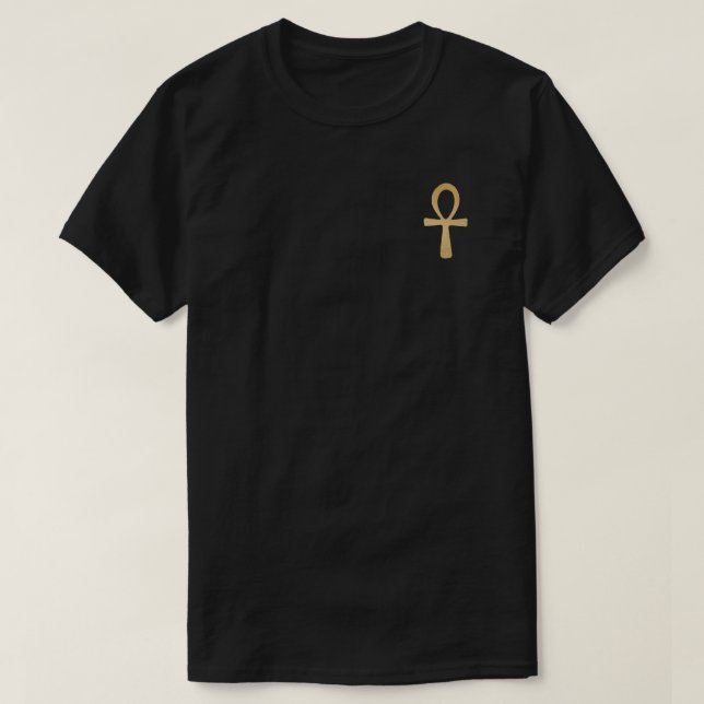 Camiseta Ankh Cross Ankh da Vida Símbolo Egípcio Africano (Frente do Design)