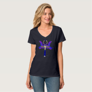 Camiseta Ankh Phoenix Ladies V-Neck Nano T-Shirt