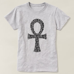 Camiseta Ankh Swirl Padrão T-Shirt