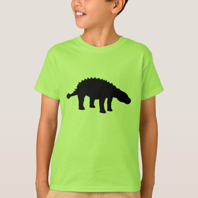 Camiseta Ankylosaurus Dino Dinosaur Silhouette (Frente)