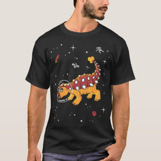 Camiseta Ankylosaurus No Espaço - Teto De Dinossauro Legal