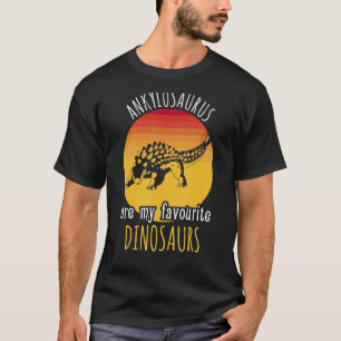 Camiseta Ankylosaurus são os meus dinossauros favoritos Vin