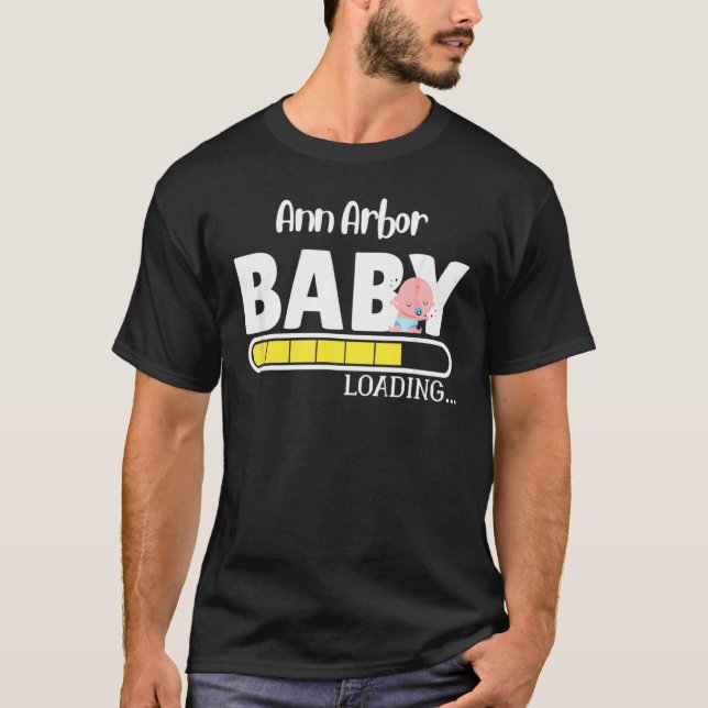 Camiseta Ann Arbor Native Pride State Baby Parent Mãe Pai (Frente)