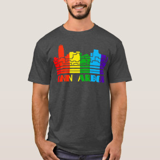 Camiseta Ann Arbor Pride Ann Arbor LGBT Gift Suporte LGBTQ