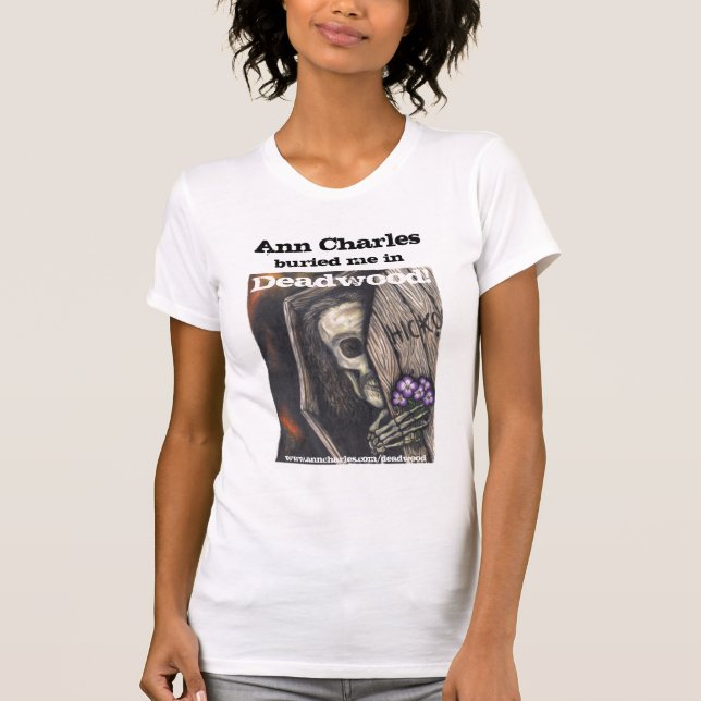 Camiseta Ann Charles enterrado no t-shirt da palha (Frente)