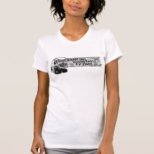 Camiseta Ann Charles que dança o design dianteiro do Tshir