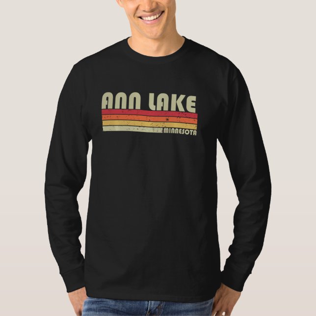 Camiseta Ann Lake Minnesota - Campanha de Pesca Engraçado V (Frente)