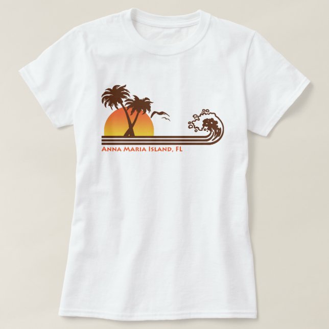 Camiseta Anna Maria Island FL (Frente do Design)