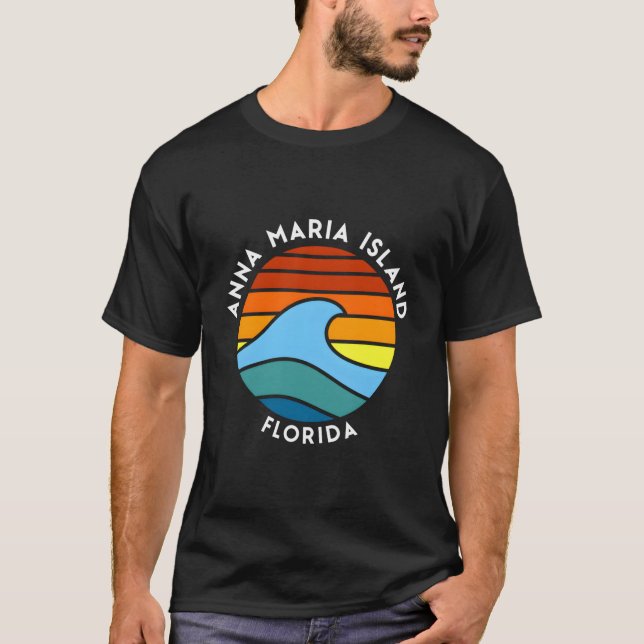 Camiseta Anna Maria Island Florida Wave (Frente)
