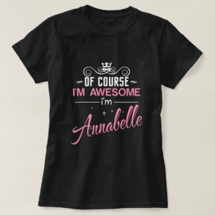 Camiseta Annabelle Claro que sou incrível Sou Annabelle T-S