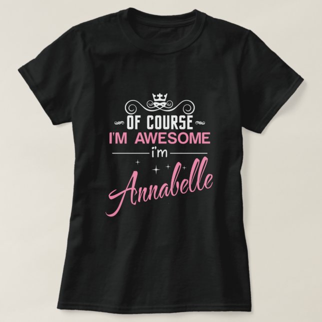 Camiseta Annabelle Claro que sou incrível Sou Annabelle T-S (Frente do Design)
