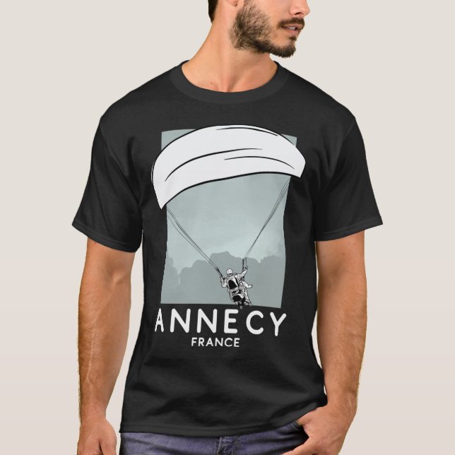 Camiseta Annecy France Paragliding Essential T-Shirt (Frente)