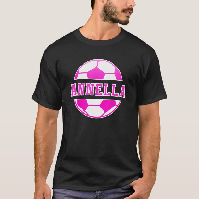 Camiseta Annella Name Girls Soccer Futebol Play Fan (Frente)