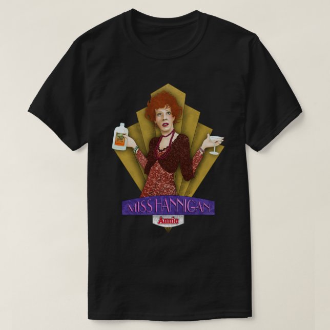 Camiseta ANNIE Miss Hannigan 1 (Frente do Design)