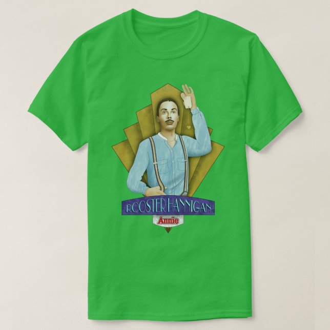 Camiseta ANNIE Rooster Hannigan (Frente do Design)