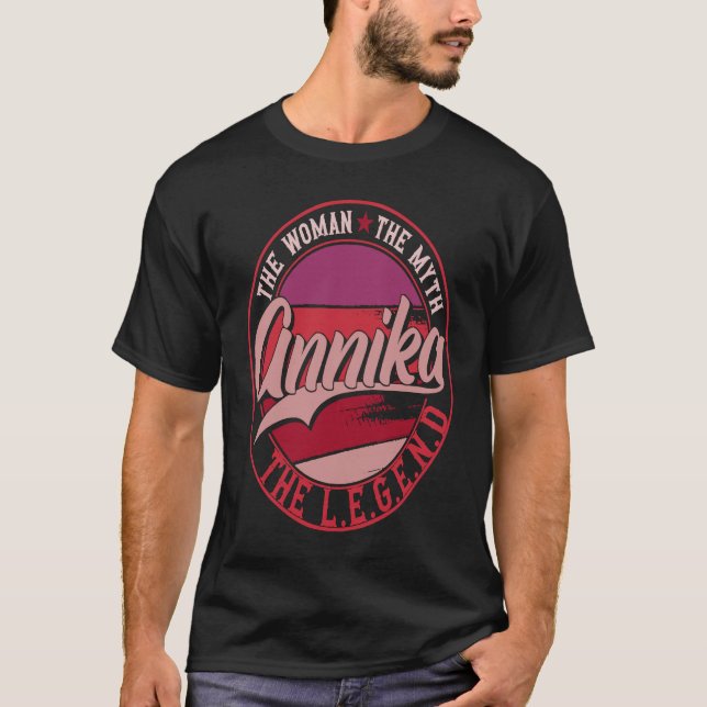 Camiseta Annika, a Senhora do Mito, a Lenda (Frente)