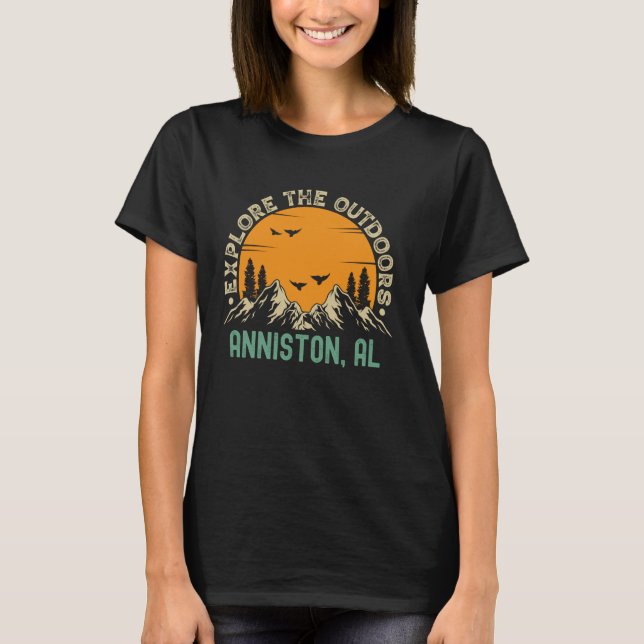 Camiseta Anniston, Alabama - Explorar o exterior (Frente)