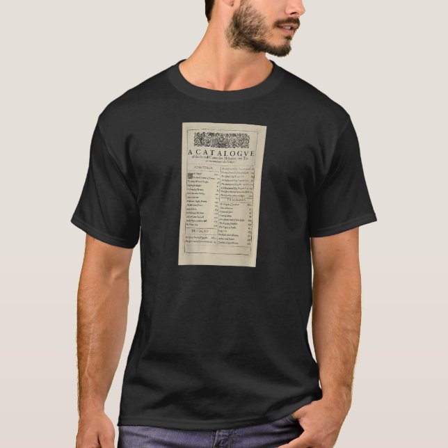 Camiseta Anniversary Table of Contents Shakespeare First Fo (Frente)