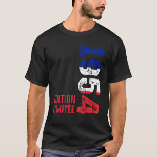Camiseta Ano 1954 Nascimento Vintage Francês 1954 Desde 195