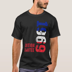 Camiseta Ano 1969 Nascimento Vintage Francês 1969 Desde 196