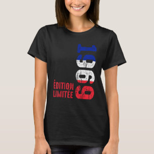Camiseta Ano 1969 Nascimento Vintage Francês 1969 Desde 196