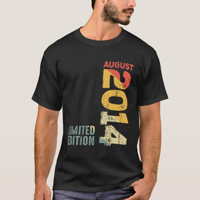 Camiseta Ano 2014 agosto 2014 2014 2014 Desde 2014 (Frente)