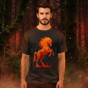 Camiseta Ano 2026 do Cavalo de Fogo do Zodíaco Chinês