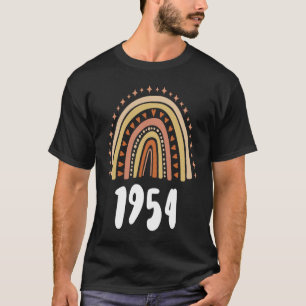 Camiseta Ano Arco-Íris Laranja De Nascimento De 1954