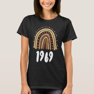 Camiseta Ano Arco-Íris Laranja De Nascimento De 1969