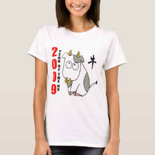 Camiseta Ano bonito do t-shirt do boi
