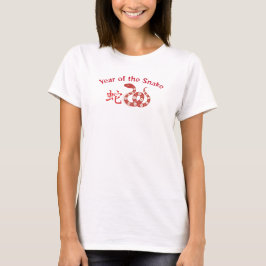 Camiseta Ano Chinês da Camiseta-Cobra-Camisa