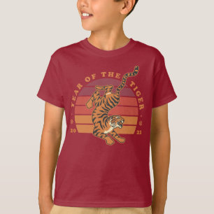 Camiseta Ano Chinês das T-Shirts Crianças 2022