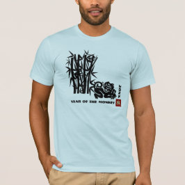Camiseta Ano Chinês do Ano Personalizado do Macaco