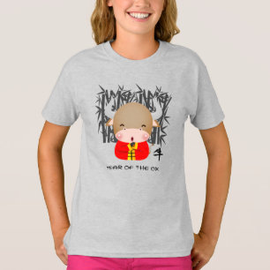 Camiseta Ano Chinês do Ox Pequeno Ox