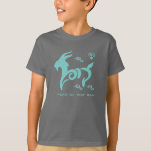 Camiseta Ano chinês dos t-shirt do presente da ram/cabra