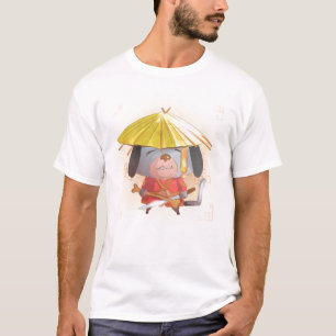 Camiseta Ano da Aquarela do Cão, Samurai