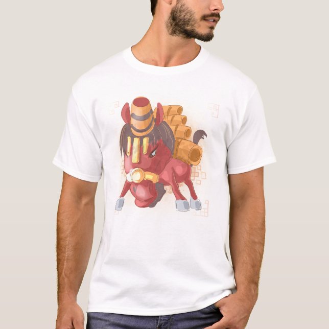 Camiseta Ano da Aquarela do Cavalo, Samurai (Frente)