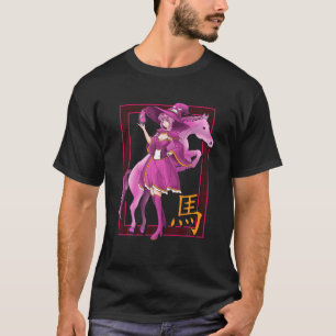 Camiseta Ano da Bruxa Zodíaca Chinesa do Cavalo Dia das Bru